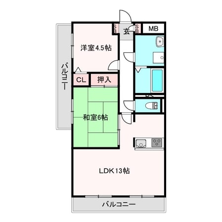 昭和町駅 徒歩11分 9階の物件間取画像